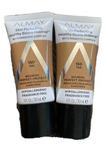 Almay Skin Perfecting Healthy Biome Foundation 150 Tan SPF 25 Lot Of 2 New