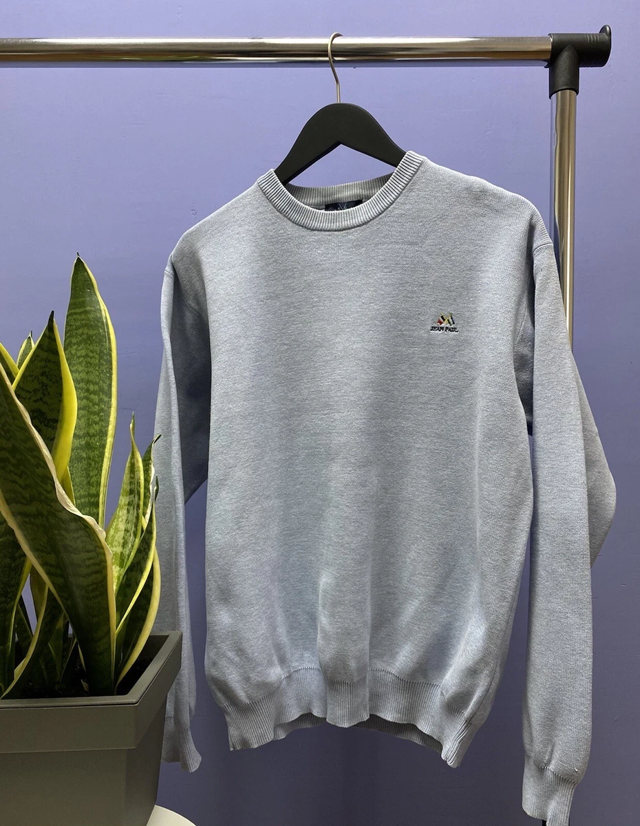 Jean Paul Sweater Sweatshirt Size M Men Medium Blue Crewneck eBay