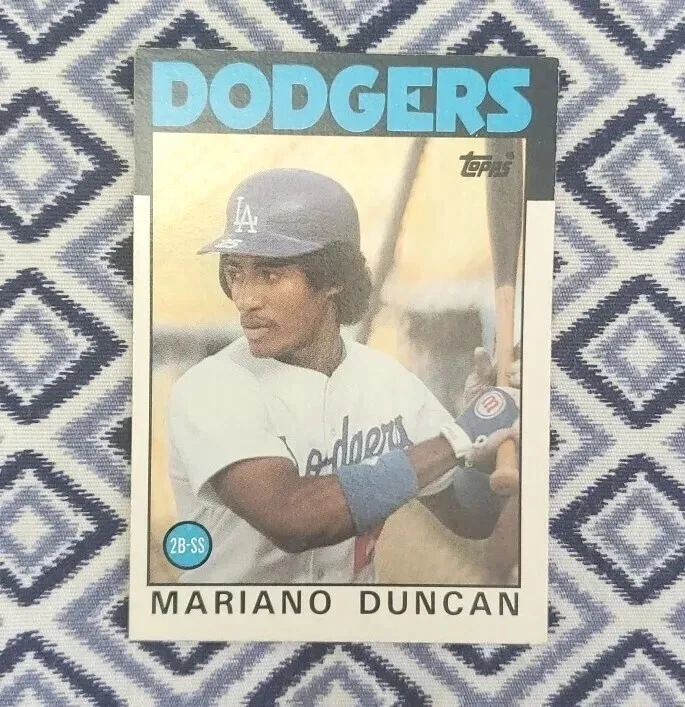 1986 Topps Los Angeles Dodgers #602 Mariano Duncan - Image 2 of 4