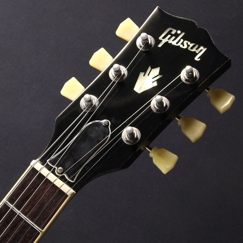 Gibson ES-335 Vintage Ebony Black Made in USA 2020 Semi Hollow Electric Guitar - Picture 7 of 7