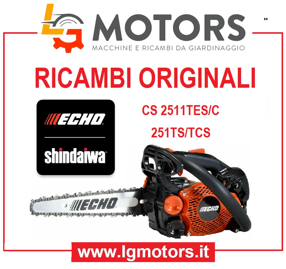 MOTOSEGHE ECHO CS 2511 TES/C SHINDAIWA 251TS/TCS Ricambi originali