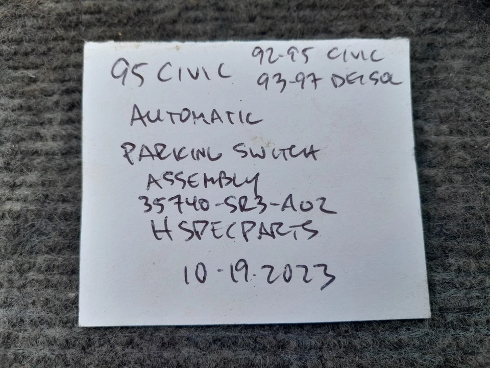 94-95 CIVIC DX LX EX Del Sol palanca de cambios automática INTERRUPTOR DE ESTACIONAMIENTO A palanca selectiva OMRON Foto 2 de 4