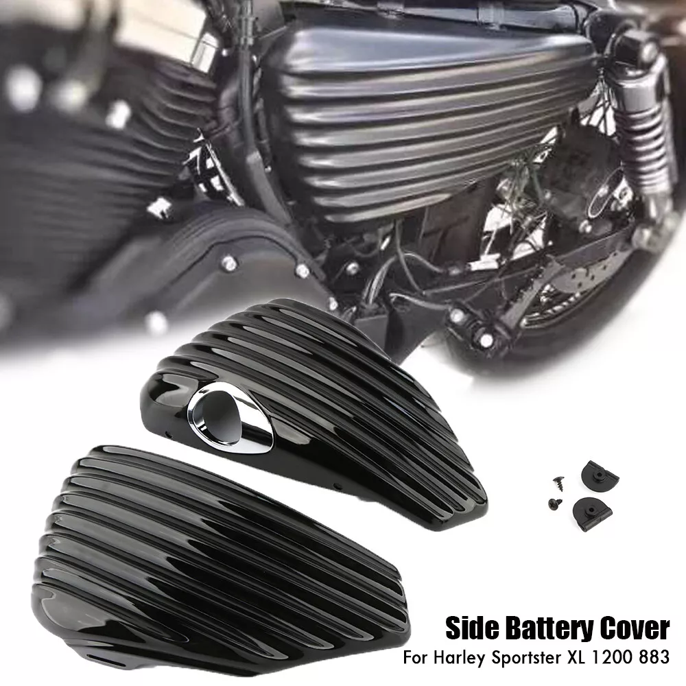 Motorcycle Black Oil Tank Battery Cover for Harley Sportster Iron