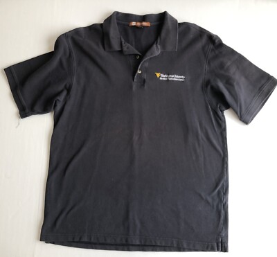 Vintage West Virginia University Student Recreation Cntr. Polo Black Men's XL