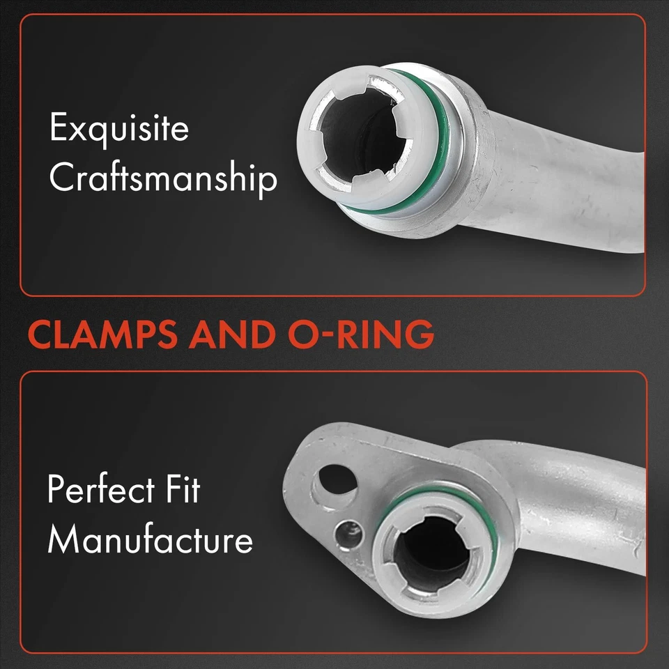 Línea de succión de manguera de refrigerante de aire acondicionado para Audi A4 A4 Quattro 2005-2009 2,0 L 3,2 L Foto 3 de 4