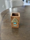 Vintage Lebanese 3D Pen Holder Dry Vase Art Patina Gold Tree Design 4” Tall — photo 3