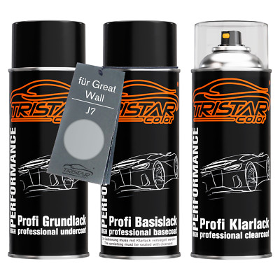 Autolack Spraydosen Set für Great Wall J7 Bing Cui Yin Perl Grund Basis Klarlack