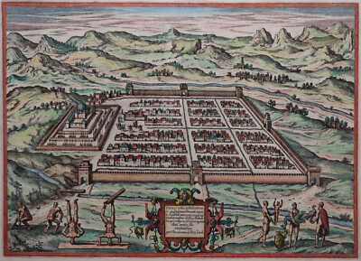Cusco in Peru - Inka - Cusco urbs nobilissima - de Bry 1597 - Rare Original