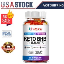 Keto BHB Diet Gummies - Fat Burner ACV Weight Loss Appetite Suppressant 25000MG