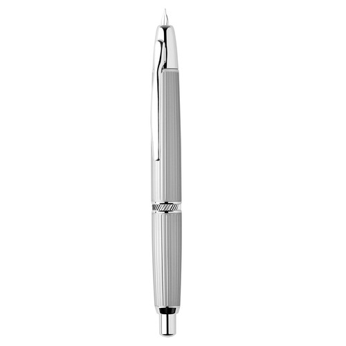 Nueva pluma estilográfica Majohn A1 Press superficie de rejilla/tira, pluma retráctil de prensa de latón - Imagen 15 de 15