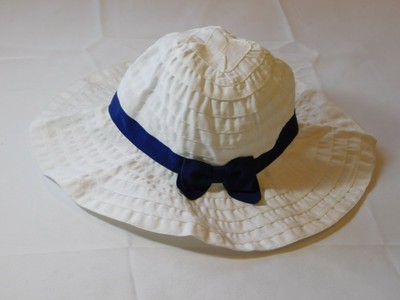 baby girl white sun hat