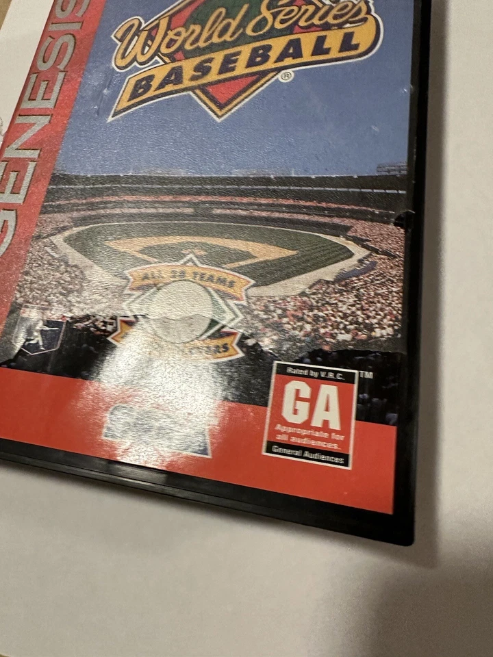 World Series Baseball (Sega Genesis, 1994) Complete In Box CIB Tested Game - Image 4 of 4