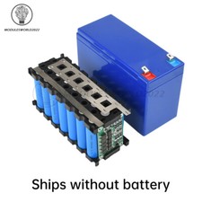 12V 7Ah Battery Storage Box 3X7 18650 Holder 3S 40A BMS with Welding Nickel