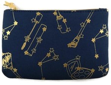 Bolso de Maquillaje Ipsy Noviembre 2016 Rock Starlet Azul y Dorado Astrología Glam