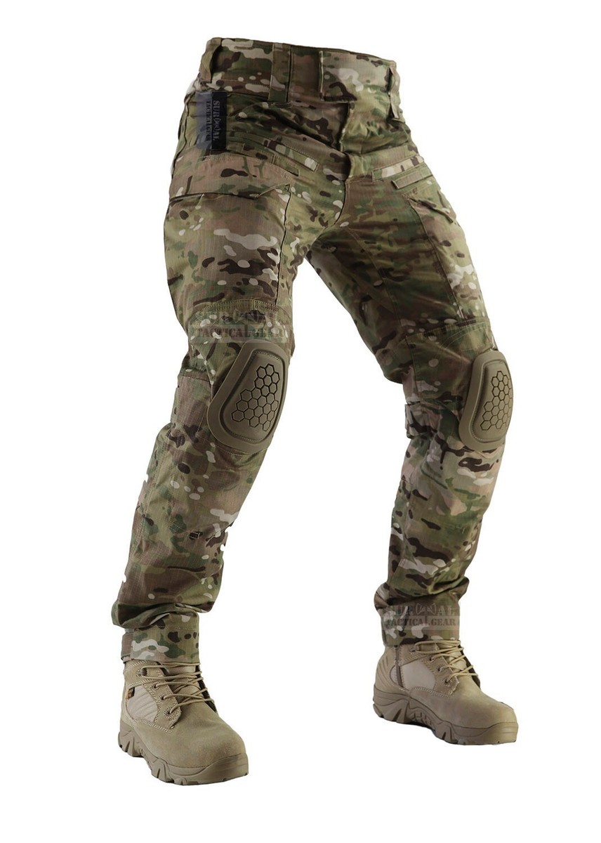 NEAT military fabric camo slacks 最終価格 Tactical Pants With Knee Pads Army Ripstop Combat Camo