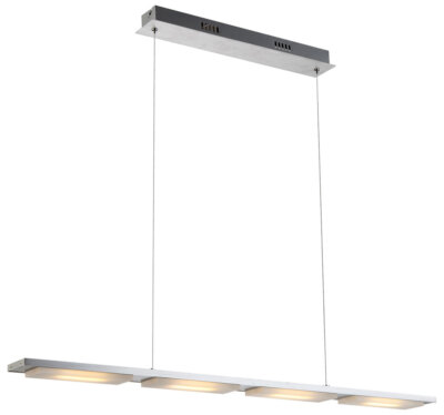 Produktbild von Globo LED Hängelampe – 4-flammig, Alu, 500 Lm, Warmweiß, 93x7x120 Cm