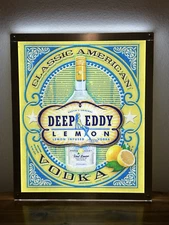 DEEP EDDY VOKDA LEMON LED BAR SIGN MAN CAVE GARAGE DECOR LIGHT TEXAS SIGN NEW