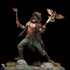 Germanic Warrior with trophy roman eagle Painted Toy Soldier Pre-Sale | Art