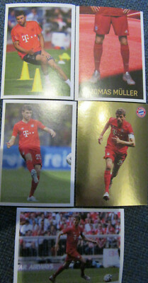 Thomas Müller 5 x Panini Sticker LOT Bayern 135 137 138 140 147 2019-20 19/20