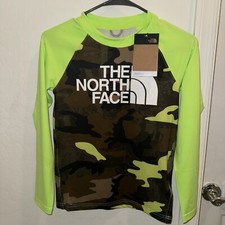 Size M- 10/12 The North Face Boy's Long Sleeve Sun Shirt UPF40 