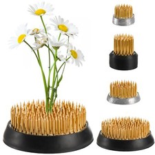 4 Pcs Round Flower Frogs 0.9/1/1.3/2.3" Flower Arranger Flower Fixed Tools Ja...