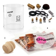 Kit riparazione Petromax HK 500 Schott vetro vetro vetro di ricambio cilindro di vetro trasparente Landshop