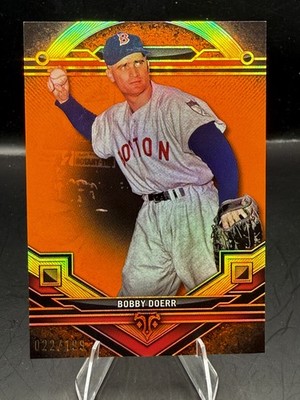Bobby Doerr 2024 Topps Triple Threads #17 Amber #/199 Boston Red Sox