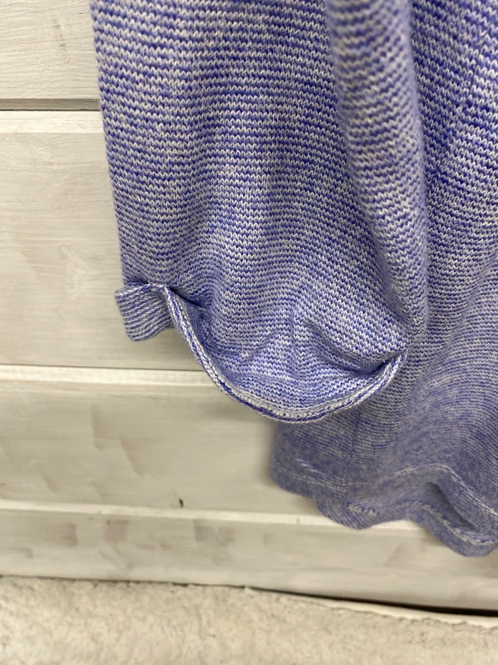 Lands End Jumper top Womens 10-12 Blue 100% Cotton UK Size 10-12 (E22) - Image 3 of 4