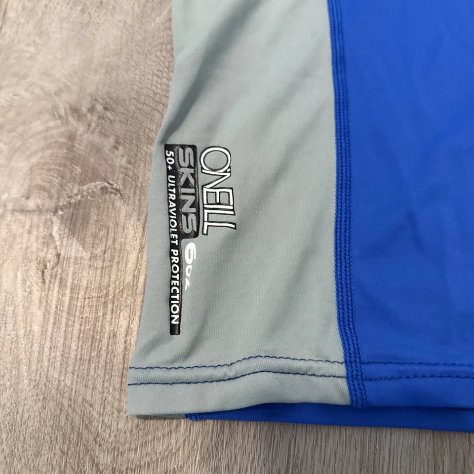 Camisa O'neill Rash Guard Juvenil 2XL Azul Gris UVA + UVB 50+ Protección Solar Foto 2 de 4