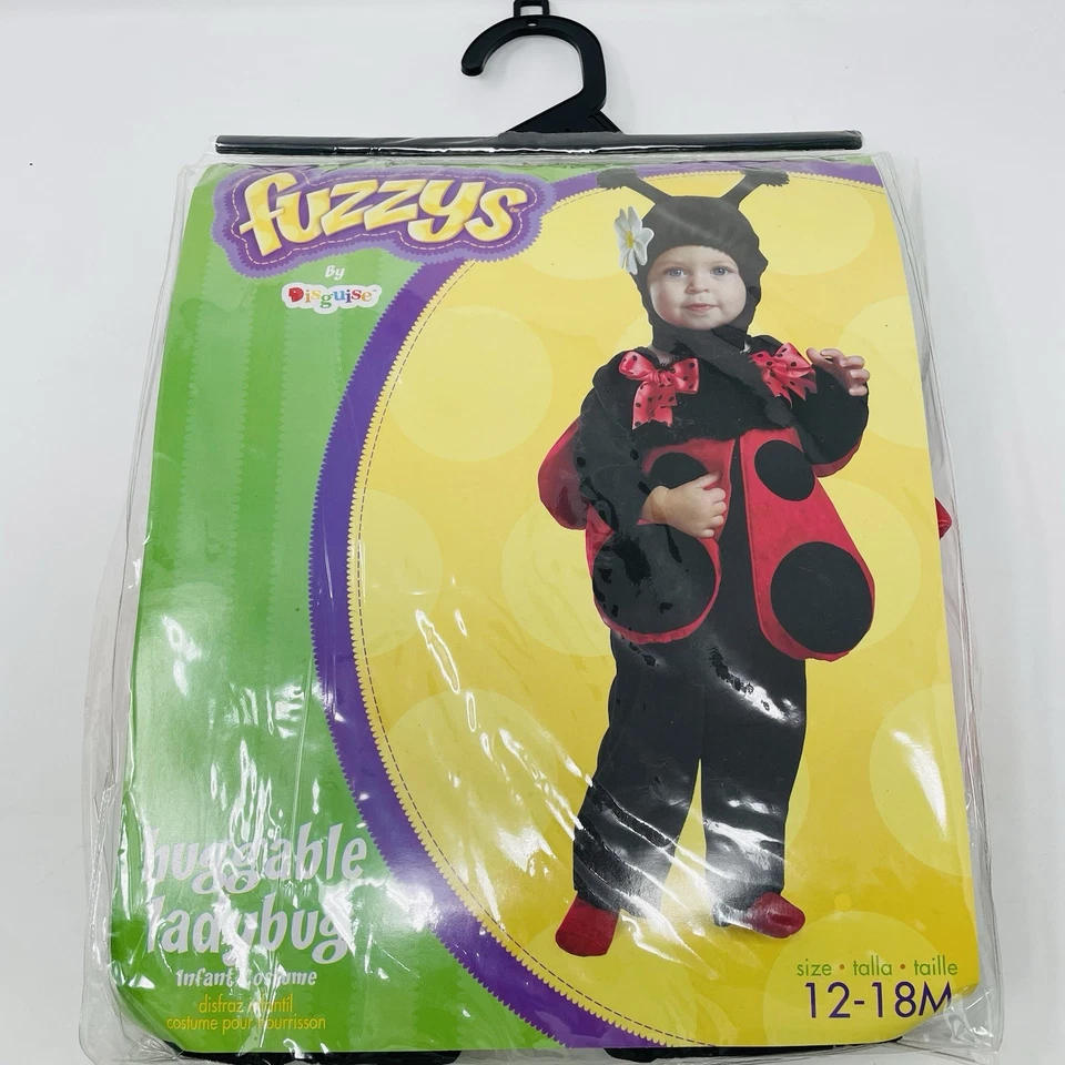 Fuzzys by Disguise Huggable Ladybug Infant Girls 12-18 Months Halloween Costume - Image 2 of 4