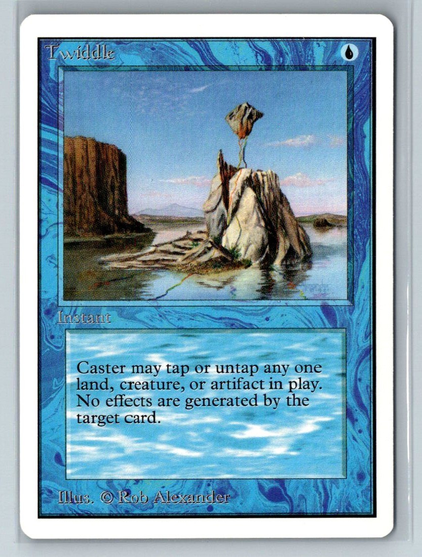 Twiddle MTG 1993 Unlimited Rob Alexander Blue Instant 93/94 WOTC NM