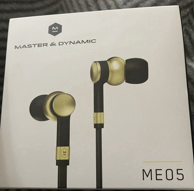 MASTER &DAYNAMIC ME05 INEAR WIRED HEADPHONES BRASS BRAND New With