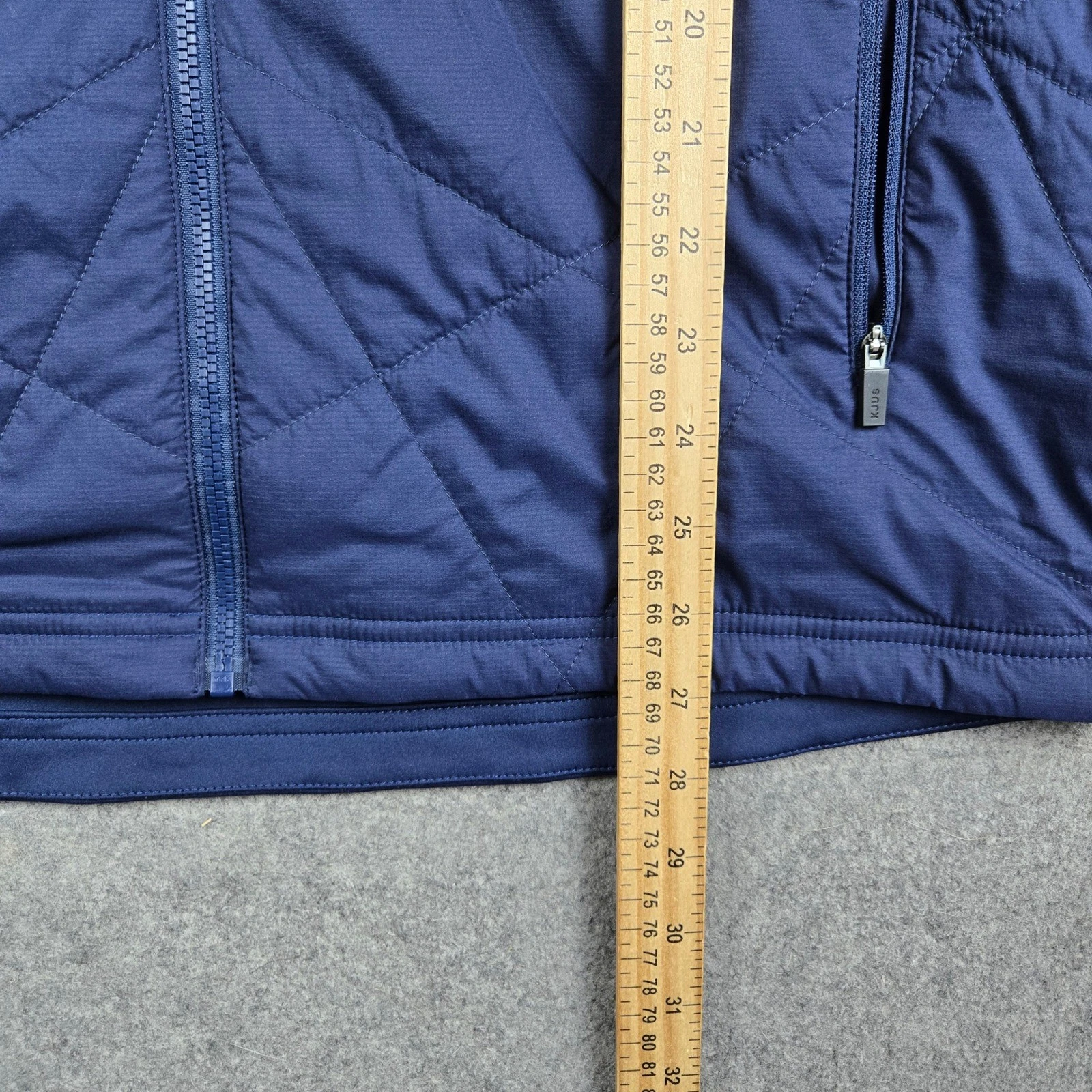 KJUS Retention Jacket Mens 50 M Navy Blue Quilted Full Zip Golf Performance image 10