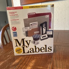 MySoftware Company My Labels CD-Rom For Windows 95 And 3.1 SEALED