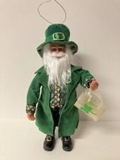 Irish Santa Holding Beer Stein Christmas Ornament 10    Tall