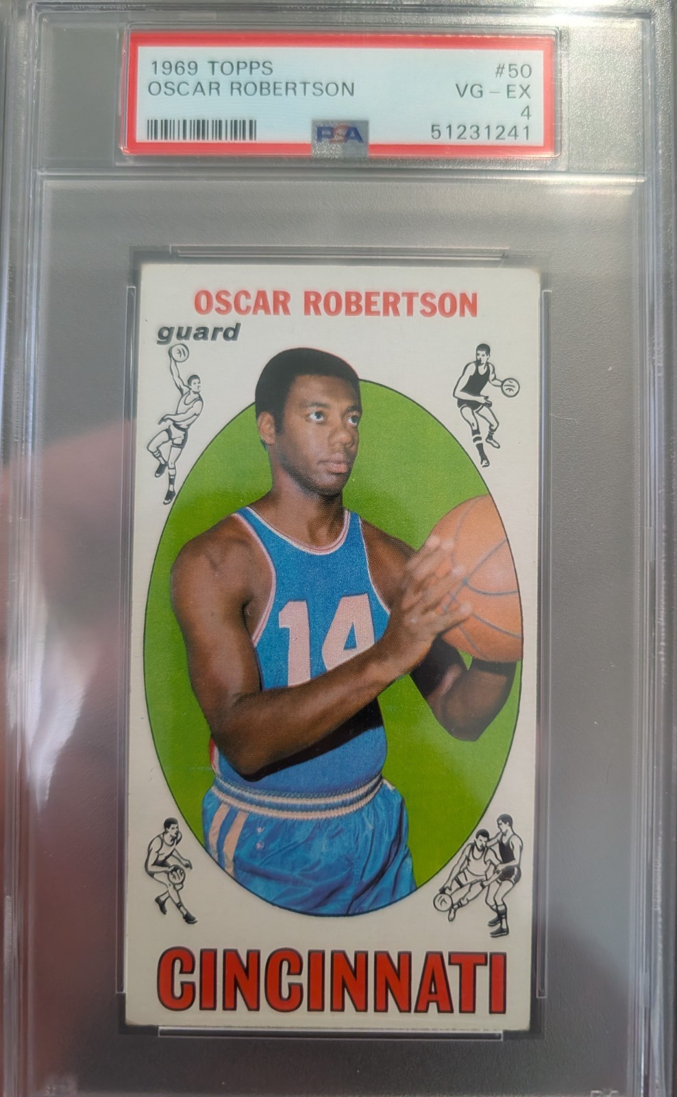 1969 Topps Oscar Robertson #50 PSA 4