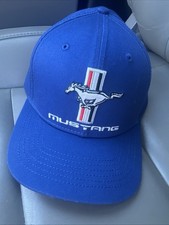 Ford Mustang Embroidered Baseball Cap Hat Blue Official Licensed New w/ Tags