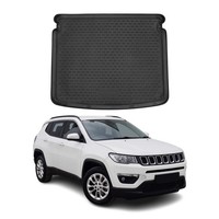 Kofferraummatte Kofferraumwanne FüR Jeep Compass 2016-2021 Obere Gummi TPE