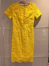 Definitions ladies yellow lace dress size 8