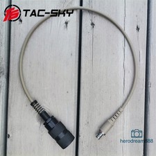 6 PIN PTT Adapter Cable Compatible with INVISIO V60 to PRC 152 Black Sand Color