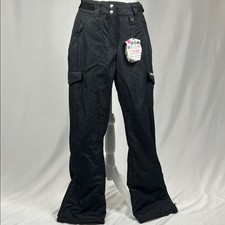 Women  s Arctix Black Cargo Snow Pants Size Small NWT