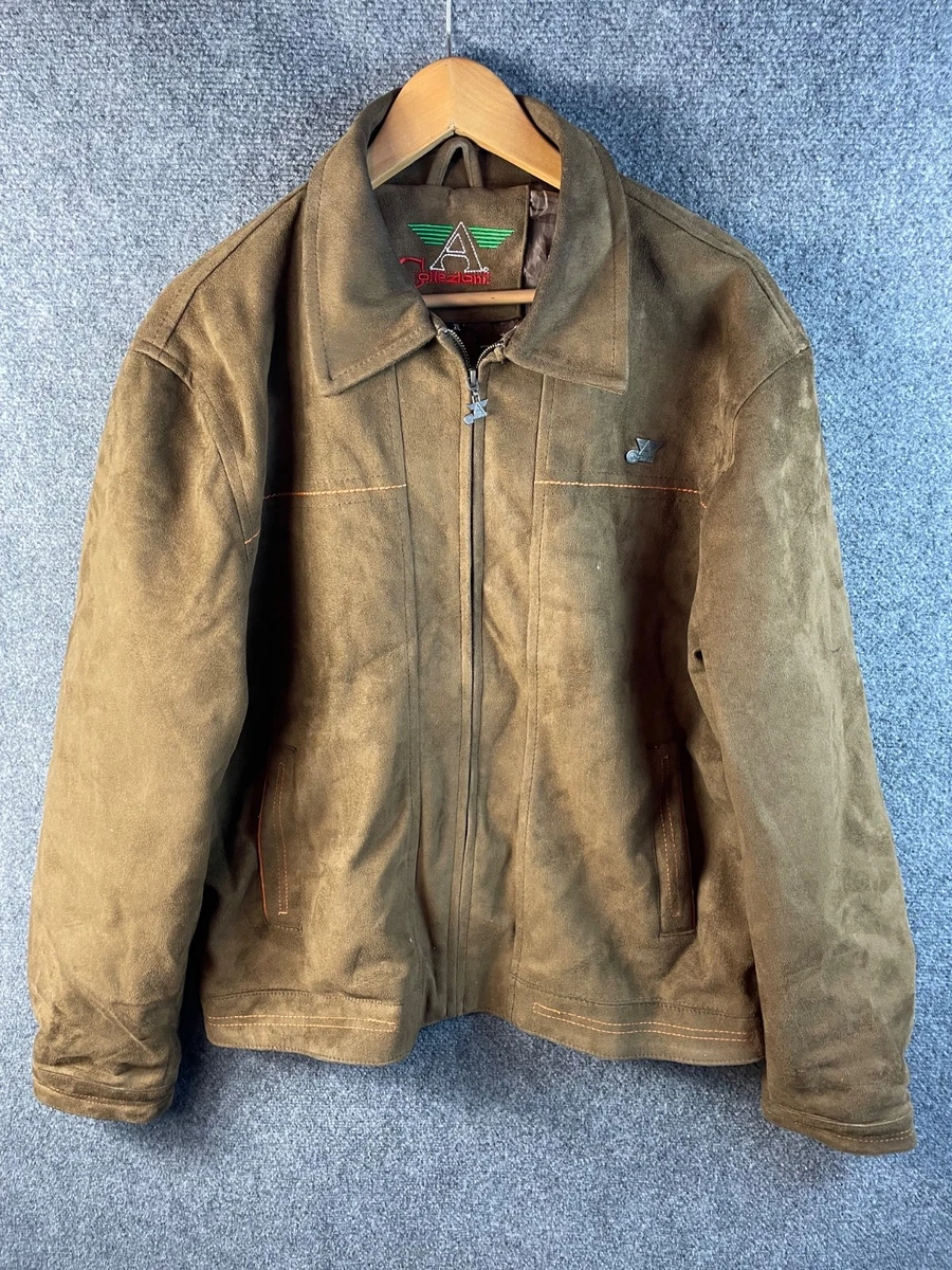 Armani Collezioni Brown Coats, Jackets & Vests Suede Outer Shell