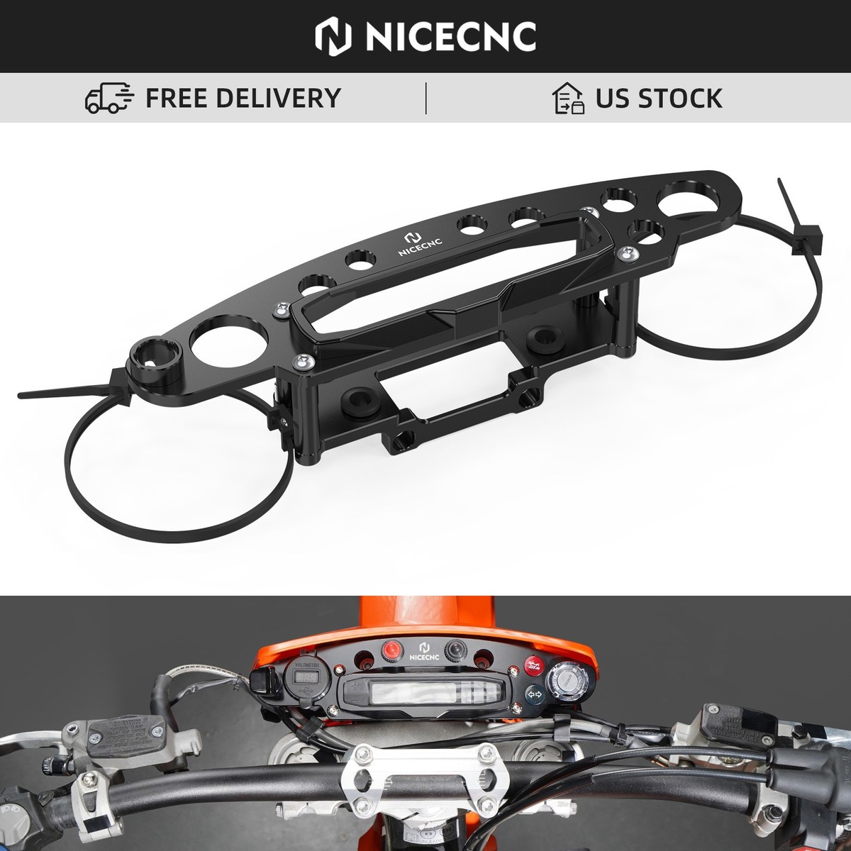 NICECNC Ignition Device Relocation Dash Kit For KTM 350 450