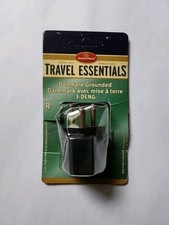 2-Pk Denmark Grounded Adapter Travel Plug, 3-DENG, New-in-pkg.