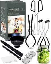 Canning Supplies Set of 8 – Kit for Beginners – Complete Home... 