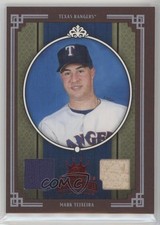 2005 Donruss Diamond Kings Red Framed Materials 27/100 Mark Teixeira #229 0aa