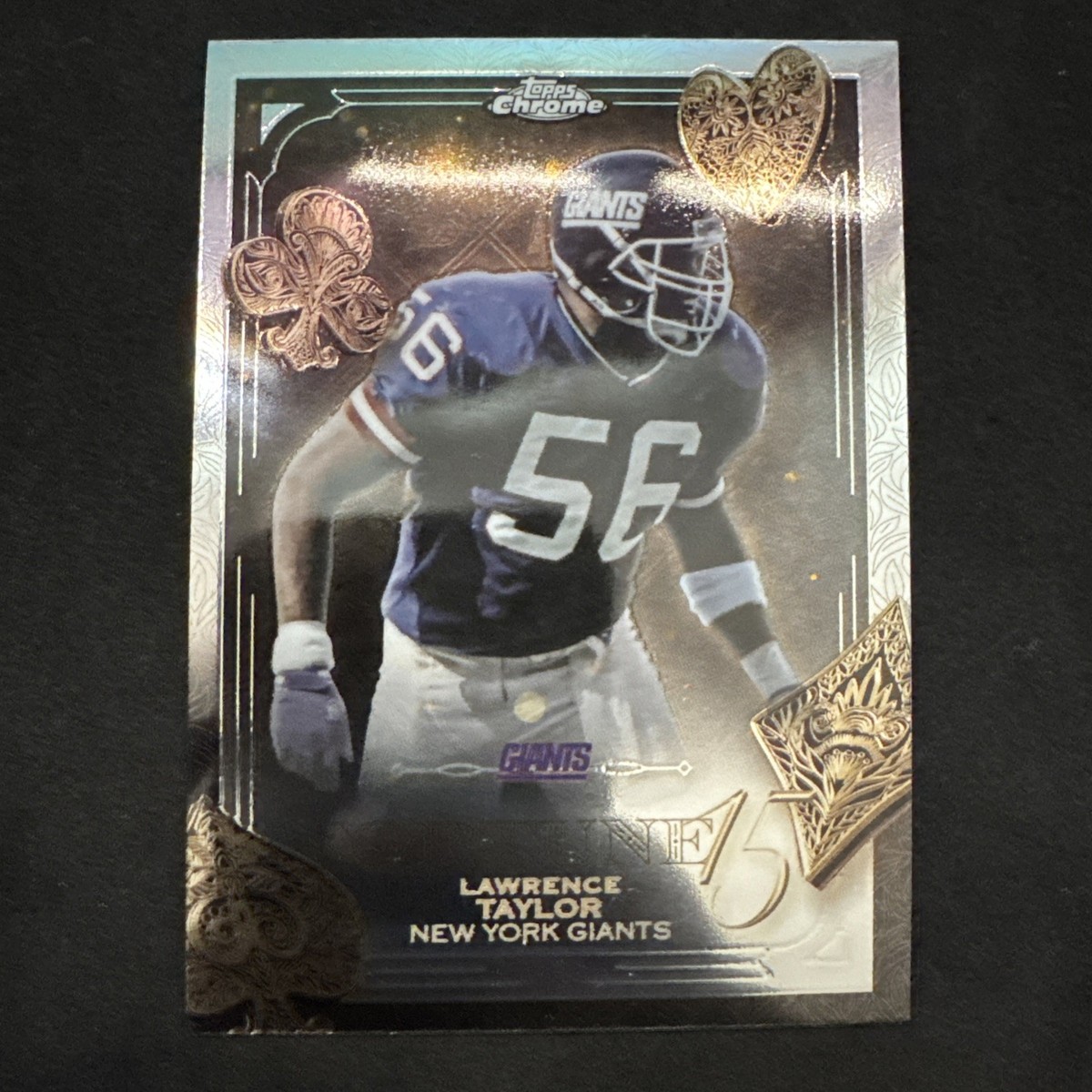 2025 Topps Chrome Football #F15-32 Fortune 15 Lawrence Taylor NY