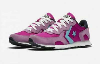 CONVERSE PINK 84 THUNDERBOLT OX TRAINERS, MAGENTA GLOW/FRESH CYAN
