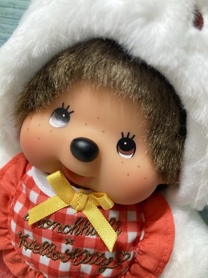 Monchhichi S Plush Doll Monchhichi × Hello Kitty 2nd Collab Japan