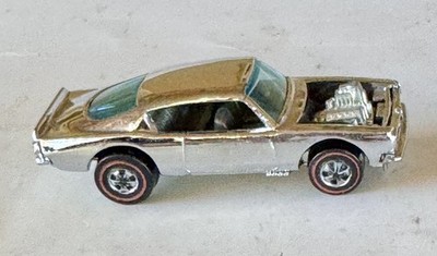 WOW! 1970 King Kuda Minty Beautiful! Chrome Color Tan Int Redline HotWheels READ